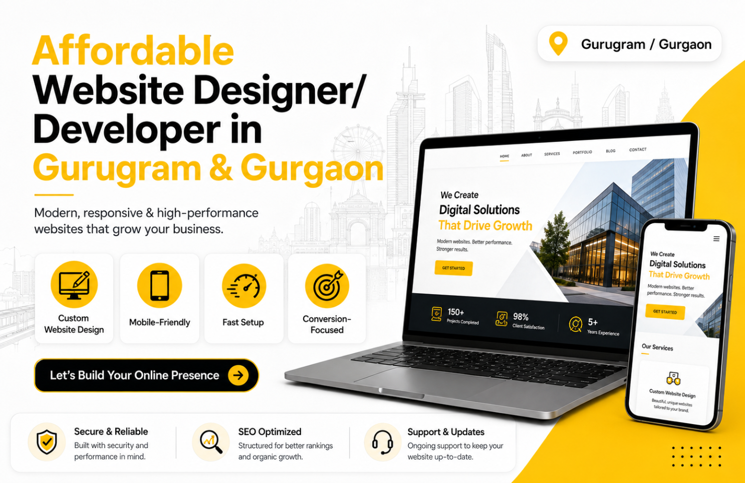 Affordable Website Designer/Developer in Gurugram/Gurgaon